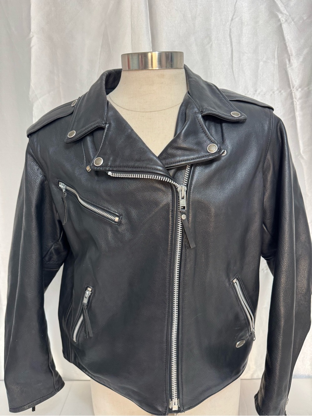 Harley Davidson Women’s Premium Leather Biker Riding Jacket